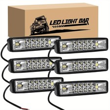 6x 6inch Led Driving Light Bar White Spot Pods Fog Work Lamp Offroad Truck Suv