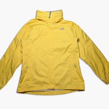 The North Face Girls XL Yellow Rain Jacket Windbreaker Youth XL Fits Womens XS/S