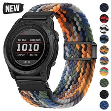 Quickfit Magnetic Nylon Watch Band Strap For Garmin Fenix E 8 7 6 5 7X 6X 5X 3HR