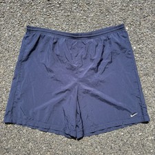 Vintage 90s Nike Navy Athletic Shorts Drawstring Men s XL
