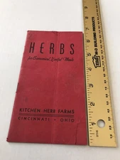 Kitchen Herb Farms Cincinnati Herbs For Economical Zestful Meals Booklet Vintage