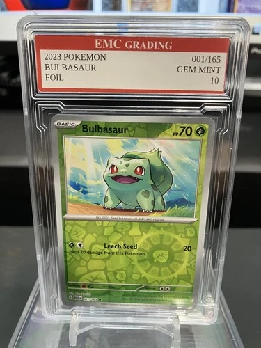 BULBASAUR 2023 FOIL #001/165  Pokemon Card GRADED 10 TCG CCG