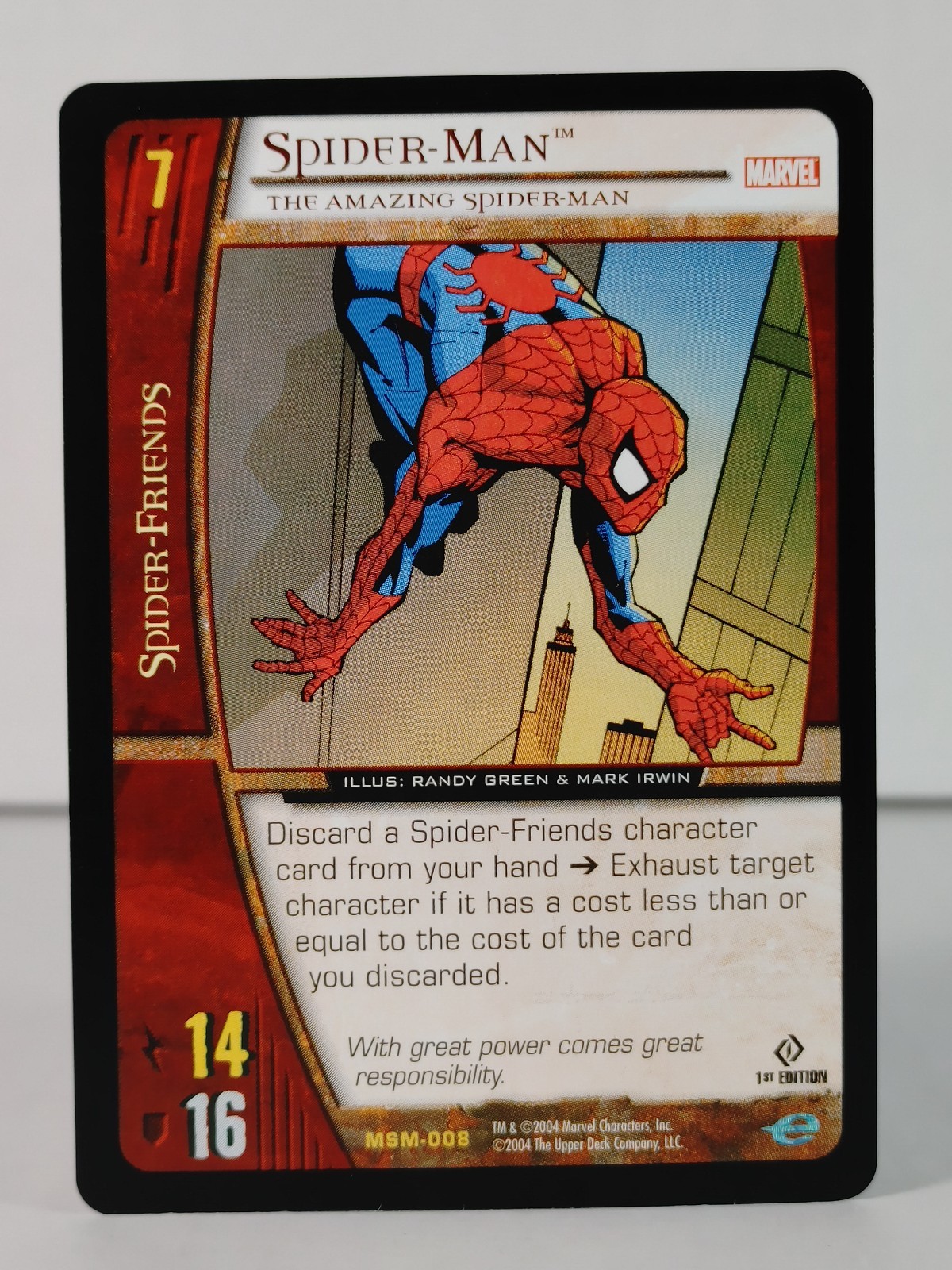 Spider-Man  - Web of Spider-Man - VS system - MSM 008 - 1st ed -A