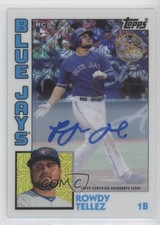 2019 Silver Pack Series 2 1984 Topps Baseball Signatures Rowdy Tellez Auto e6p