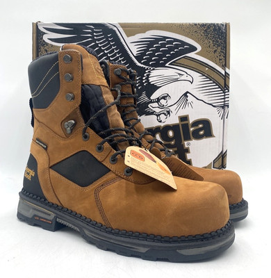 Georgia Boot GB00132 Men's NEW Comp Toe Work Boots Brown US Size 10 W