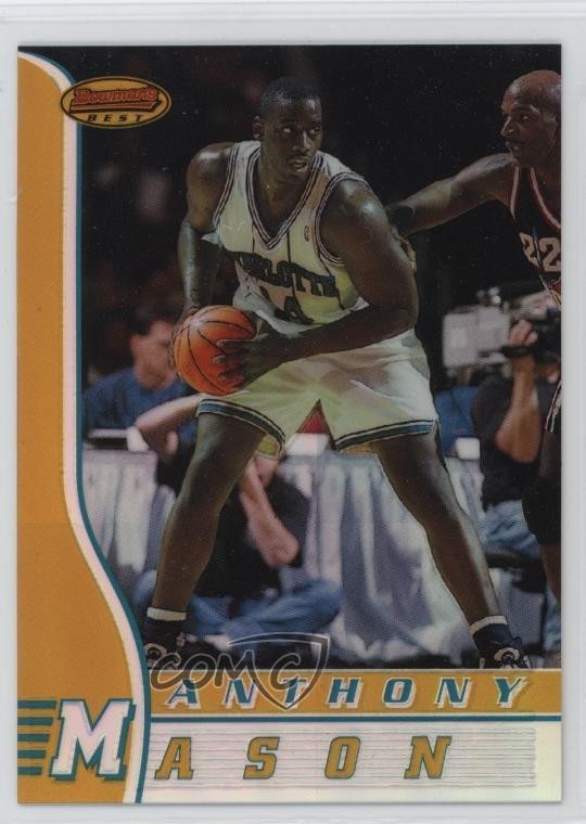 1996-97 Bowman's Best Refractor Anthony Mason #34 16uo