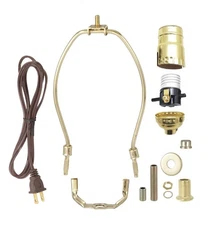 B&P Lamp Table Lamp Wiring Kit with Push-Thru Socket