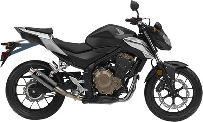 LEOVINCE GP Corsa Slip-On Muffler - Black Edition - CB/CBR 500 3384BU