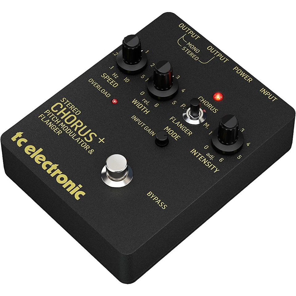Pedal de efectos TC Electronic SCF dorado estéreo Chorus Flanger negro Foto 3 de 4