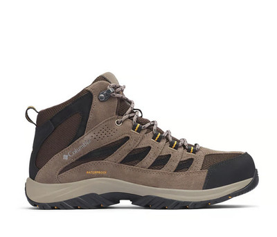 BIG SALE! Columbia Men's Crestwood Mid CORDOVAN Waterproof Hiking Boot - MEDIUM