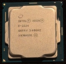 Intel Xeon E-2224 CPU 3.40 GHz 8MB Cache 4 core LGA-1151 Server Class Processor