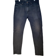 Levis 510 Jeans Mens 32x32 32x30 Black Charcoal Skinny Slim Stretch Denim