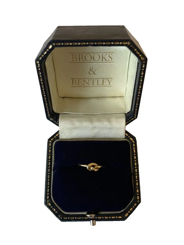 1980 Knot Ring 9ct Gold Vintage Infinity Knot Gold Ring Vintage Gold Ring Size J