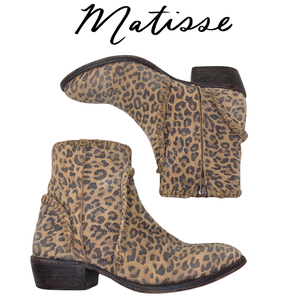 matisse leopard booties