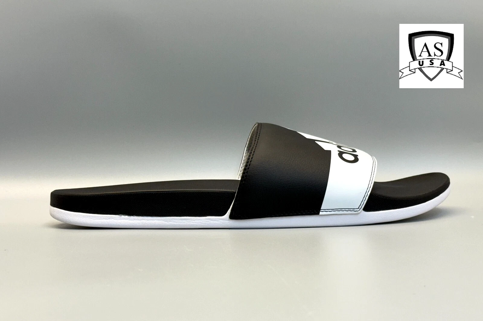 Adidas Adilette Sandali Comfort Core Nero Nuvola Bianco Uomo Taglia 17 18 (GV9712)