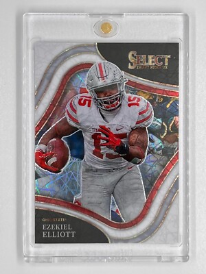 2022 Panini Select Draft Picks Field Level White Laser! #143 Ezekiel Elliott