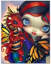 Strangeling Darling Dragonling- 11x14 Unframed Art Print Poster - Decor and Gift