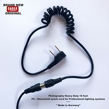 NEW 16 Foot Straight HH to PC Synch Sync Cord / Universal Eagle Original