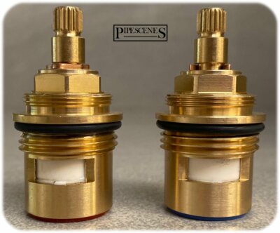 3/4" Bath Tap CL4 / A2 Ceramic Disc Tap Cartridge Valves 20 Spline x 7 ...