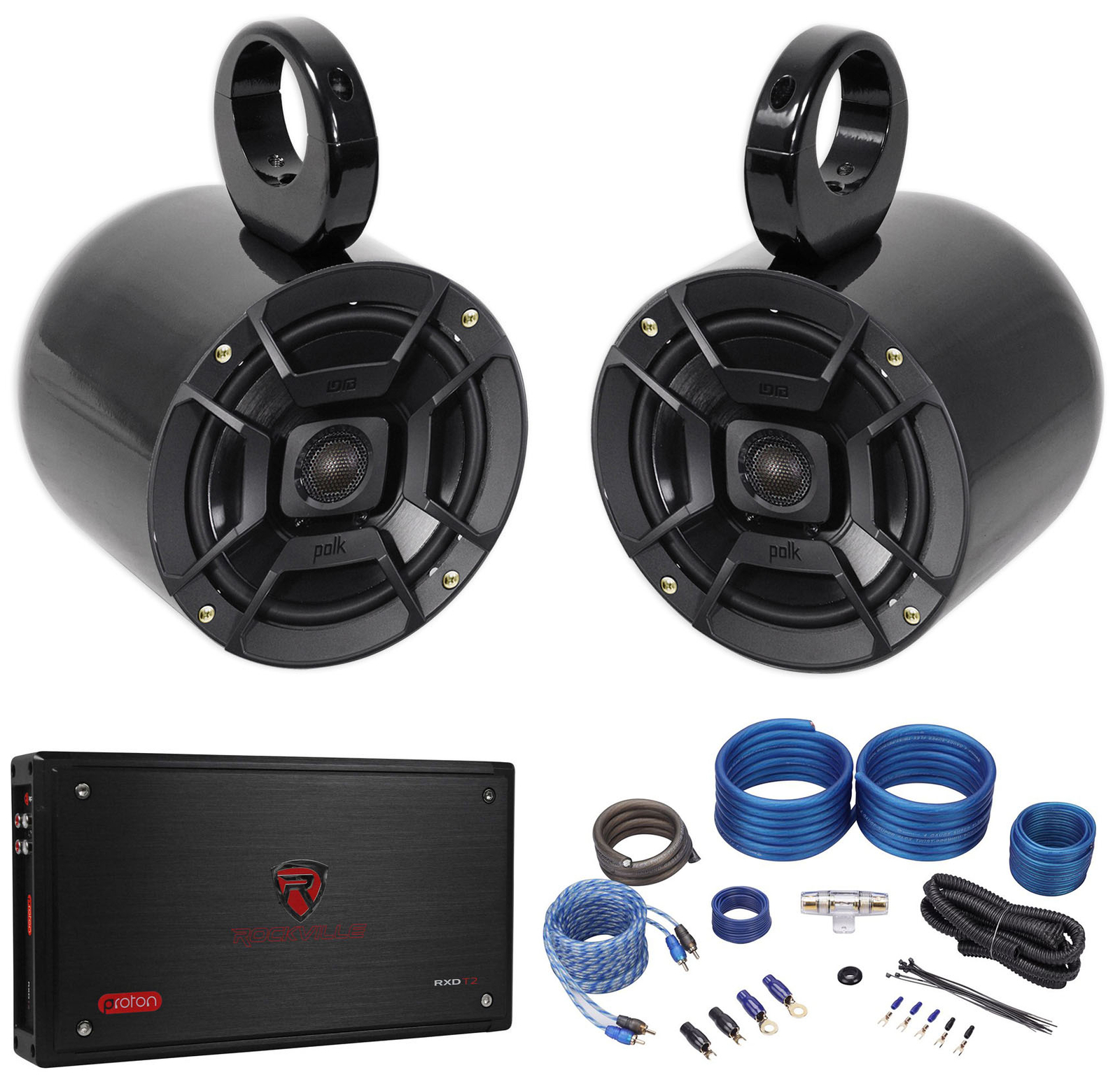 2 Звуковая панель Polk Audio 65Колонки на колесиках Усилитель для Jeep Wrangler 44690₽