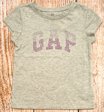 Girls XS 4-5 Top Stud Logo NWT GAPKids Gray Heather - 504294 5bh21