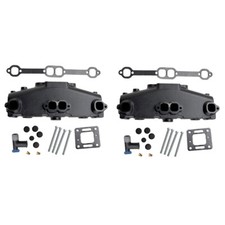 2x Marine Exhaust Manifold 18-1953-2 Fit Mcmmie Gm V8 305 350 377 Cid 83-02 2x Marine Exhaust Manifold 18-1953-2 Fit Mcmmie Gm V8 305 350 377 Cid 83-02