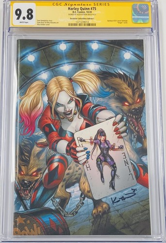 Harley Quinn #75 Batman #251 Neal Adams Homage Virgin Cover C Signed CGC 9.8 SS