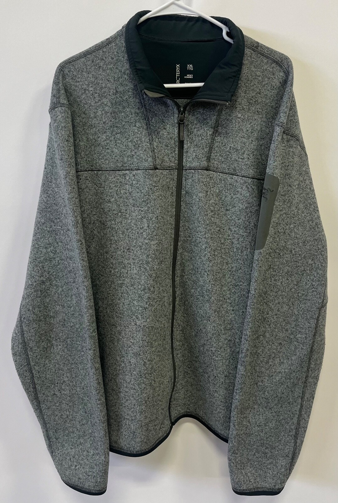 Arc'teryx Covert Cardigan Giacca Grigio Pile Maglione Uomo Taglia XXL