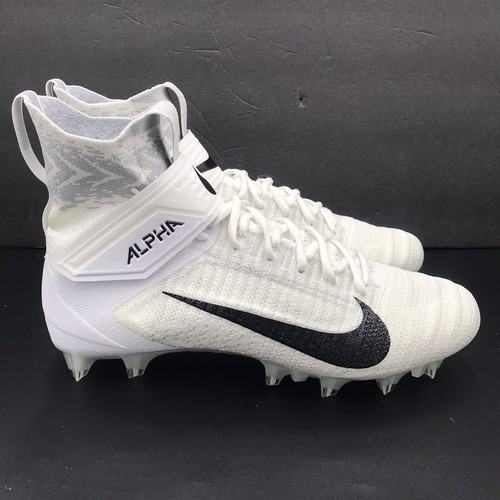 Nike Alpha Menace Elite 2 Wide White Black Football Cleats BV3298 100 Men SZ 12 - Picture 8 of 14