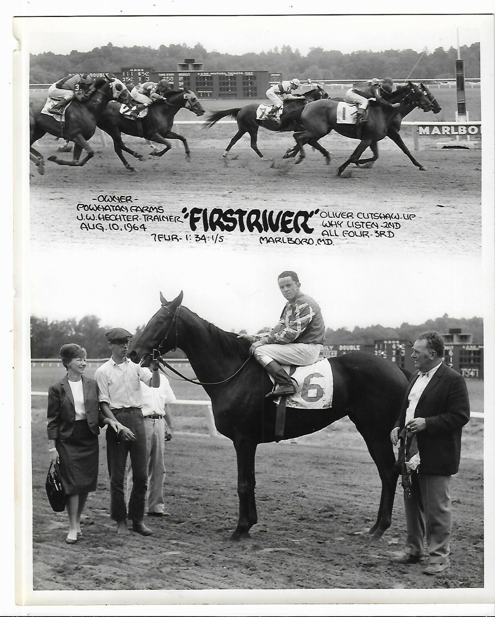 1964 Winner's Circle Photo Horse Racing Marlboro MD First