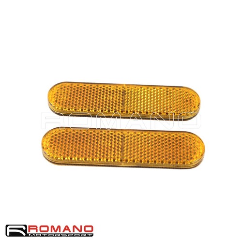 Pair Stick On Reflective Safety Warning Strip Car Door Bumper Reflector Stickers - Picture 5 of 10