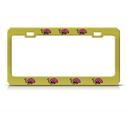 LADYBUG LADYBUGS LADY BUG Metal License Plate Frame Tag Holder