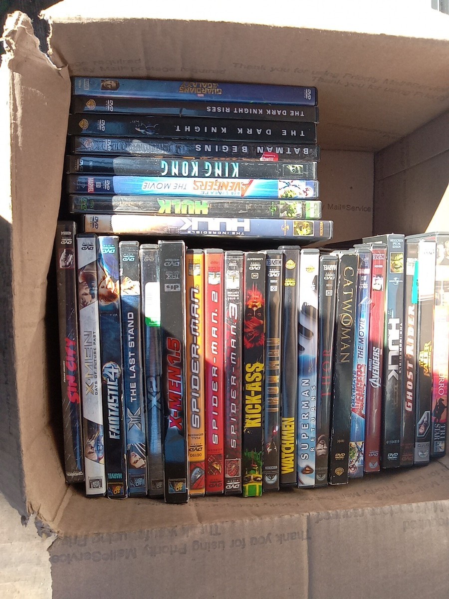Lot of 28 marvel dc super heroes collection,DVD MOVIES,amazing