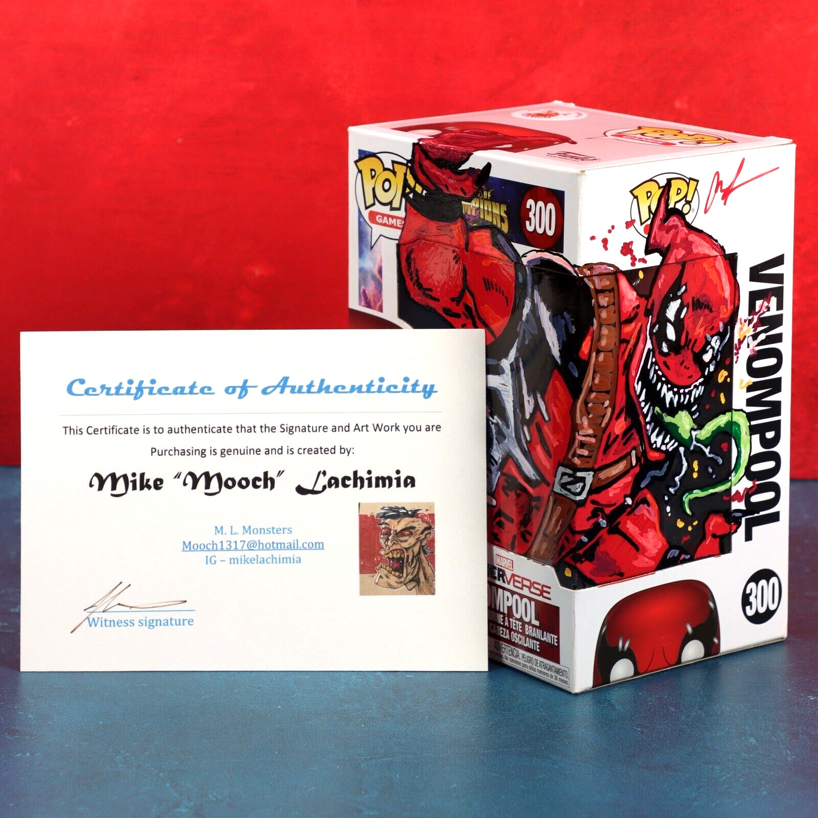 Funko Pop Deadpool Venompool 300 Champions Michael Lachimia 