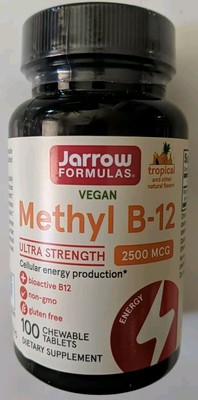 Jarrow Formulas, Inc. Methyl B-12 - Tropical 2,500 mcg 100 Chwbls Exp 2/25