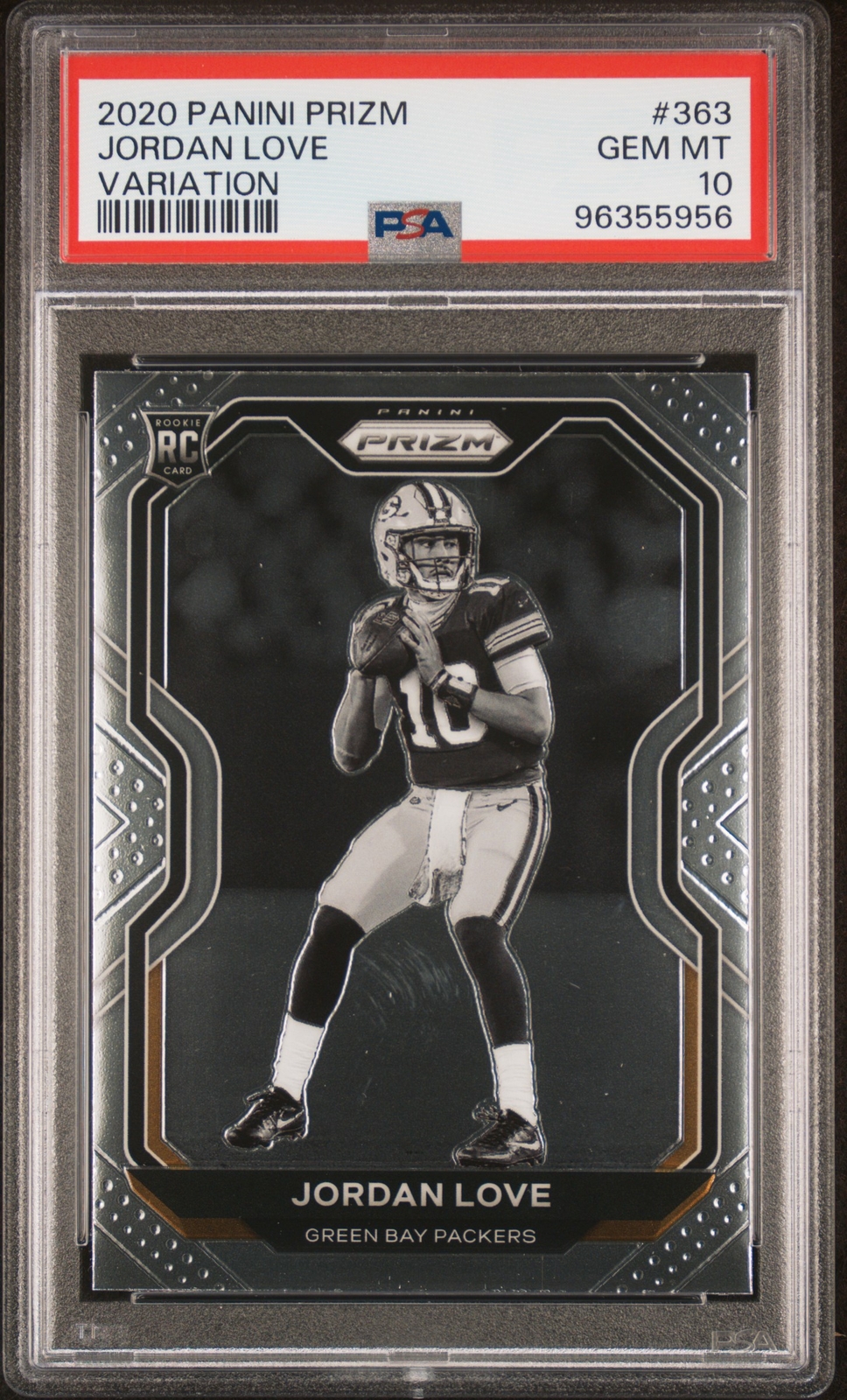 2020 Panini Prizm #363 Jordan Love Variation PSA 10