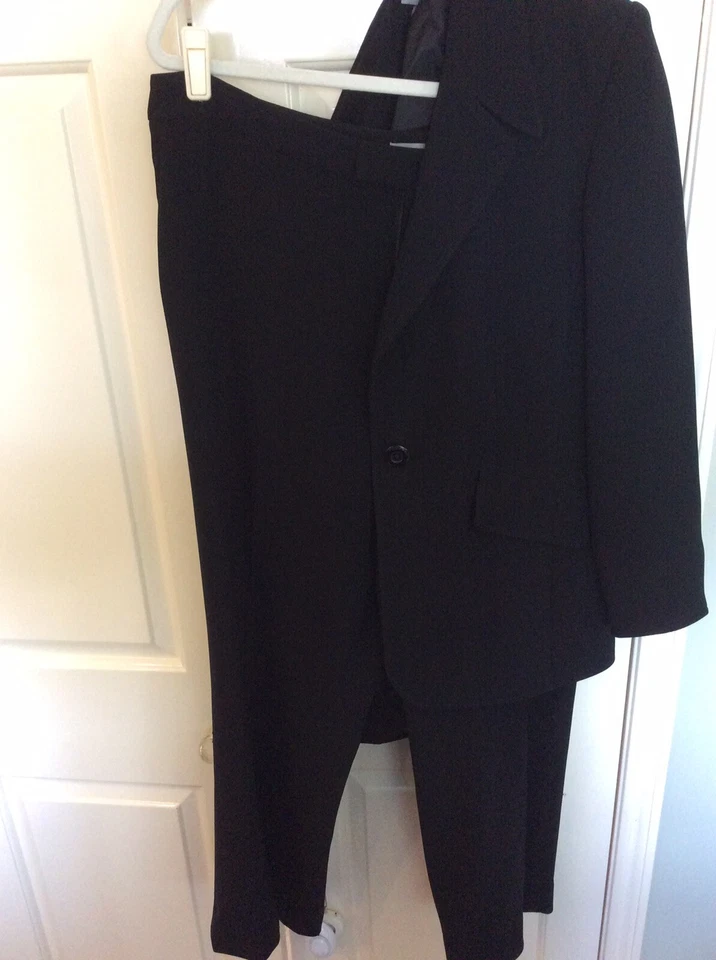 Traje pantalón marrón Ellen Tracy talla 14 nuevo sin etiquetas Foto 2 de 3