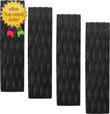 Surfboard Traction Pads, 4Pieces Black Surfing Front Traction Anti-Slip Pad