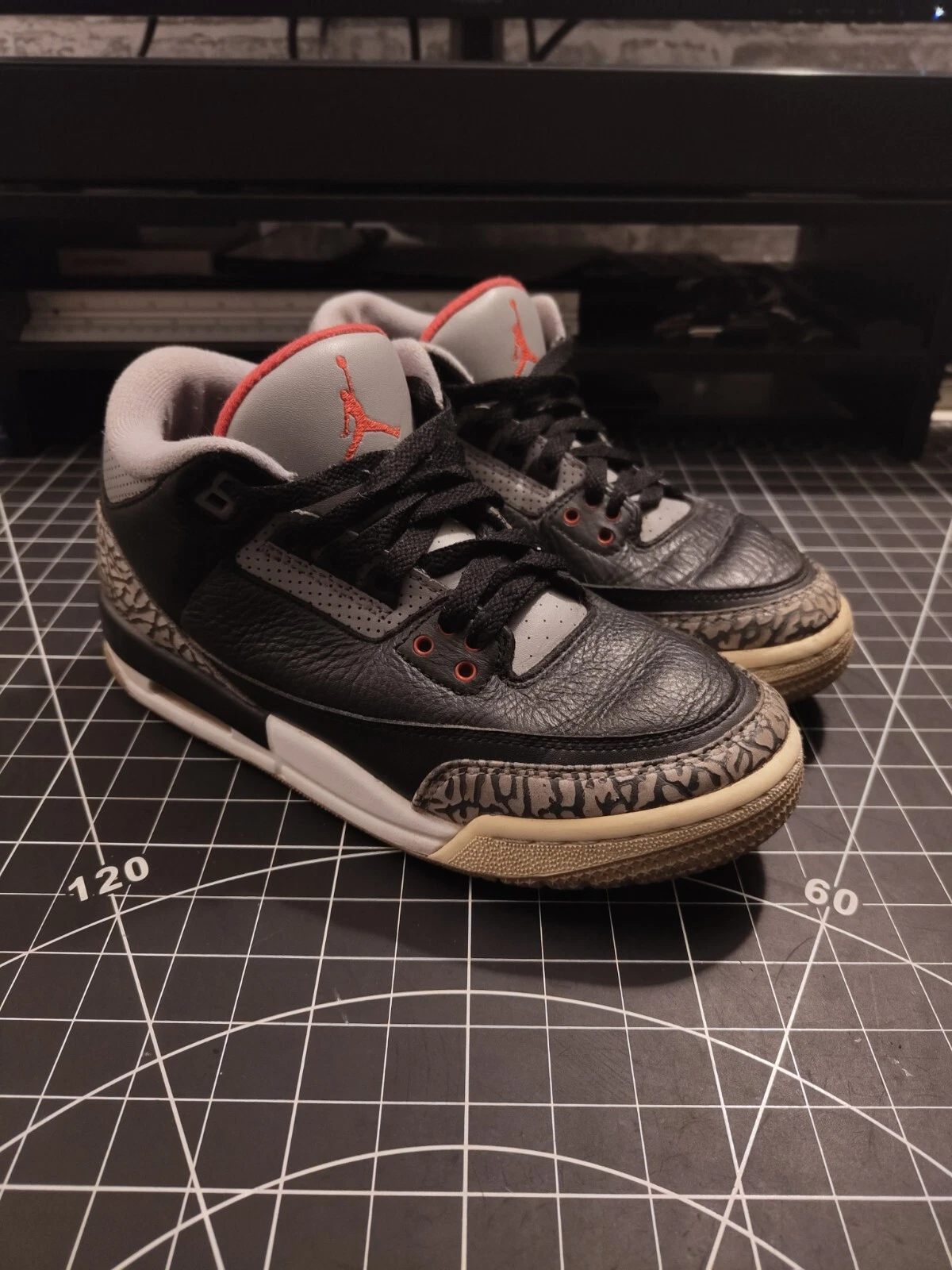 Jordan 3 nero cemento taglia 5 5