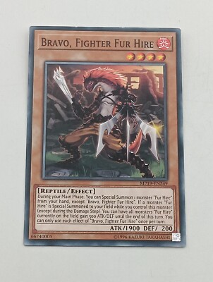 Yu-Gi-Oh Einzelkarte Bravo, Fighter Fur Hire bespielt