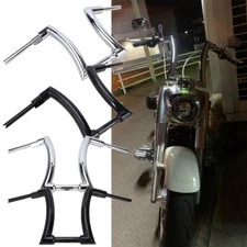 12 14 16 18" Rise 2" Ape Hanger Handlebar For Harley Softail XL Dyna Touring FL