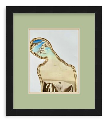Salvador Dali - Landscape with the Head Filled with Clouds - Framed and Signed