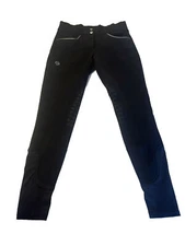 Halter Ego Knee Grip Breeches. Black With White Piping / Size 28