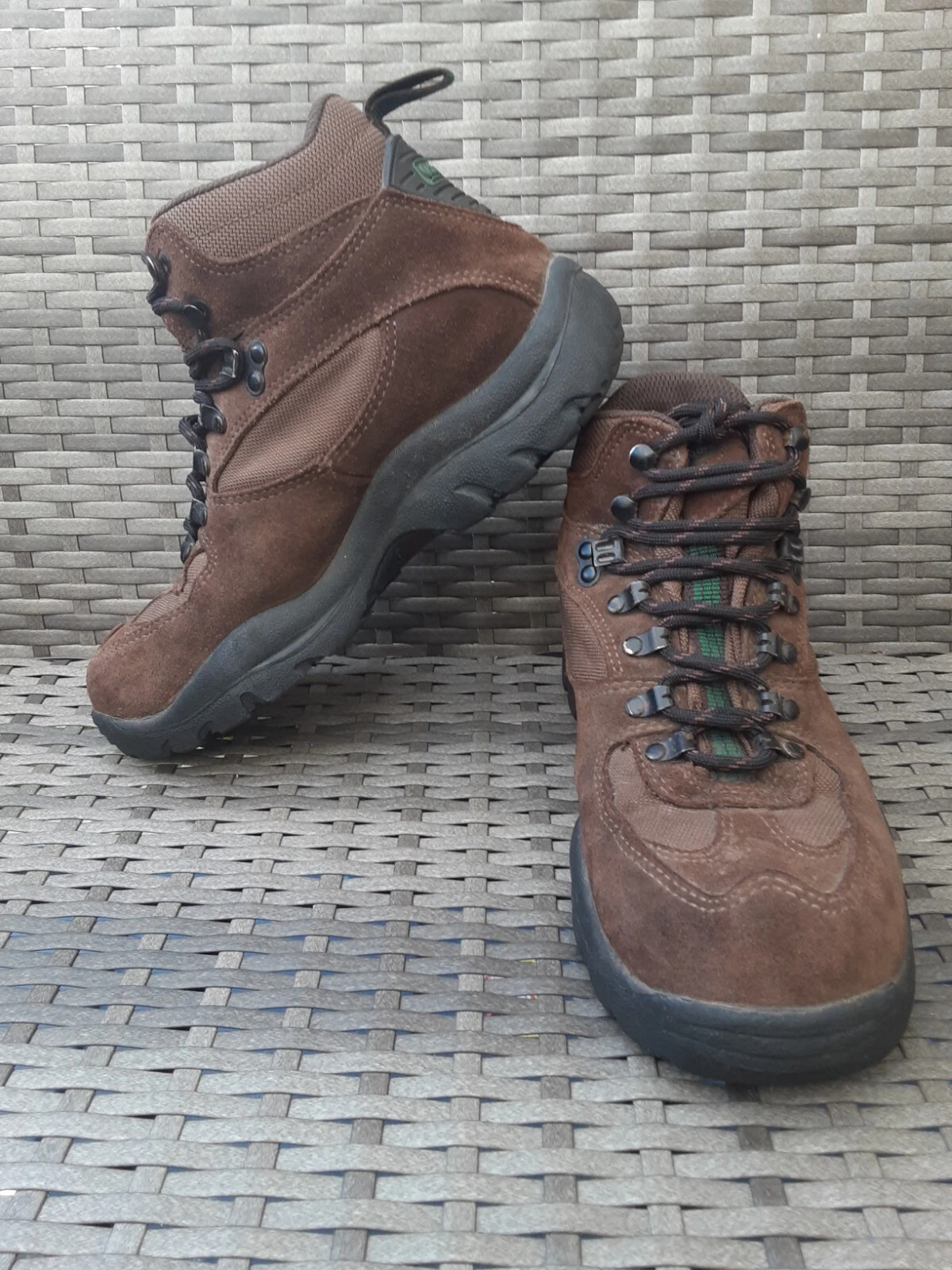 COLEMAN MEN'S BROWN LEATHER LACE UP HIKING BOOTS SIZE 8
