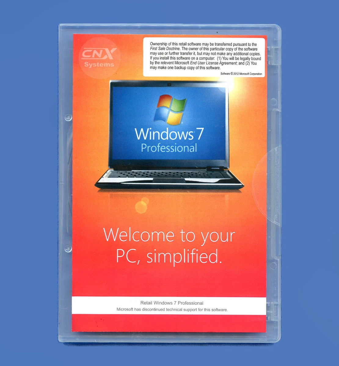 New Retail Windows 7 Professional X64 32 Bit Full Version Sp1 Dvd, W Product  Key | Ebay