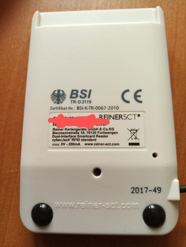 Reiner Sct Bsi Tr-03119 Chipkartenleser - Bild 2 von 4