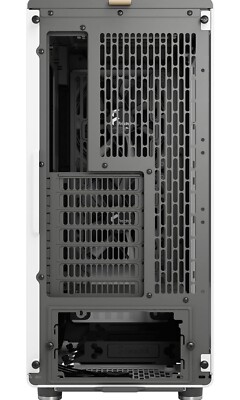 Boîtier PC Fractal Design North Blanc - Panneau Bois Chêne - Verre Trempé - Ventilation Optimisée - ATX/Midi-Tour - 2 Ventilos 140mm Inclus