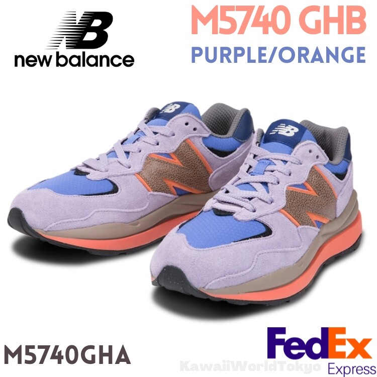 New Balance M5740 GHB PURPLE/ORANGE M5740GHB Width D UNISEX Shoes  