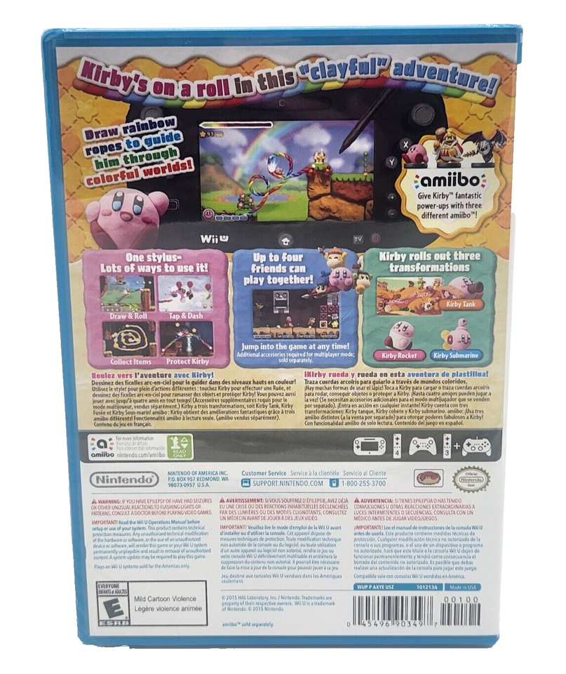 Kirby and the Rainbow Curse (Nintendo Wii U, 2015) Brand New Sealed US