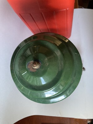 VINTAGE Coleman Model 220F Lantern with Red Plastic Case NO GLOBE